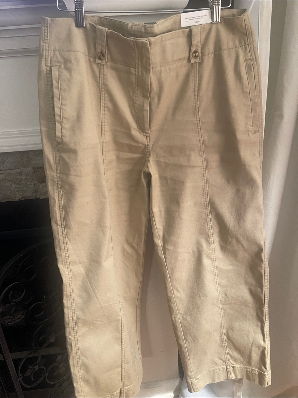 Chico’s Khaki Wide Leg Trousers- SZ 2 - NWT